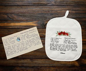 Custom Hot Pads, Add Your Handwritten Recipe to a Potholder, Family Heirloom Gifts - Etsy
