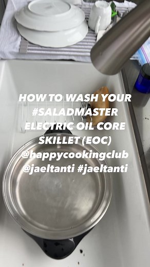 How to wash your #saladmaster Electric Oil Core (EOC) under the sink by hand or you can Always put it in the Dishwasher! Make one Pan Meals in Here Happy Cooking Club SALADMASTER OWNERSChefmitzi CristobalJael Tanti | Happy Cooking Club