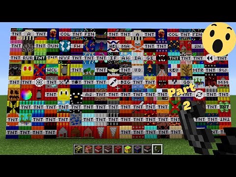 Minecraft: Amazing LUCKY TNT MOD (30+ TNT EXPLOSIVE) TOO MUCH MORE TNT MOD Part 2