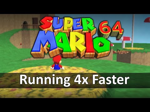How I made Super Mario 64 run FOUR TIMES FASTER - SM64 Sapphire N64 compatible release