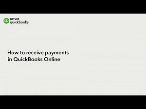 How to receive payments in QuickBooks Online