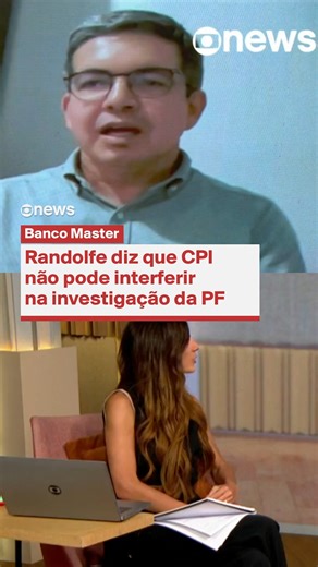 GloboNews on Instagram: "POLÍTICA - Ao ser questionado por Andreia Sadi sobre a posição do governo em relação a uma possível CPI sobre o Banco Master, após o senador Alessandro Vieira afirmar que está recolhendo assinaturas, o líder do governo no Congresso, Randolfe Rodrigues, afirmou que há uma diretriz clara. “Qualquer instrumento de investigação, desde que não atrapalhe as investigações que estão em curso, deve ser apoiado”, disse. Randolfe também destacou a atuação da Polícia Federal. “A Pol