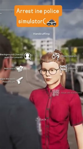 polive arrest in simulator 👮👮 #gaming #policesimulator #viral #shorts #leaked