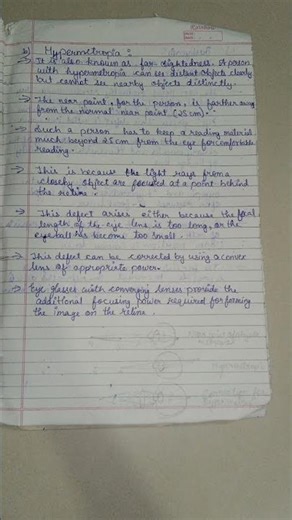 [class-10] ch-10 the human eye and the colourful world. #viral #notes_making #physics