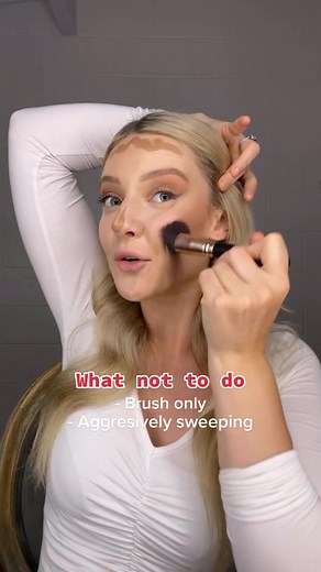 Which part are you going to change to get a flawless contour blend? #easymakeuptips #contouringtips #makeupforrealpeople #easycontour