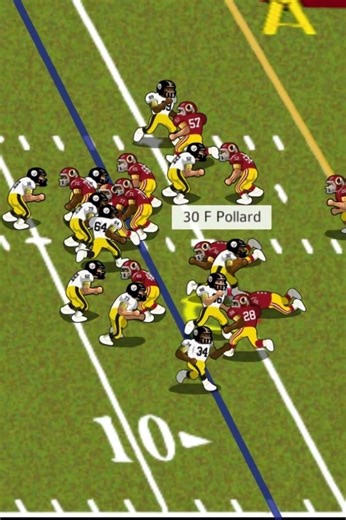 1984 Steelers vs Redskins (highlight) Frank Pollard touchdown run.
