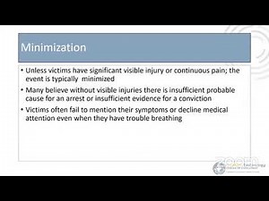 Strangulation in Sexual Assault Cases: Considerations for Evidence Collection