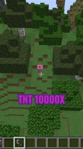 5x TNT vs. 10000x TNT: WHICH ONE IS STRONGER? 🧨😱 #minecraft #minecraftsurvivalseriesepisode1 #gaming