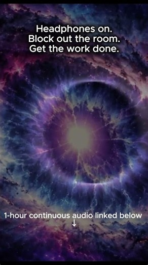 Background soundscape for long focus hours #studymusic #flowstate #deepfocus #darkambient #space