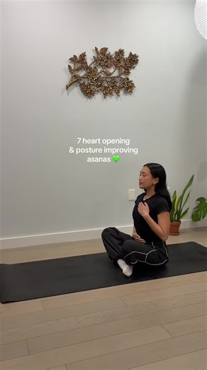 Heart-opening asanas are especially supportive this time of year, helping counter seasonal slouching and create more space in the chest and shoulders. But beyond the physical aspect of these asanas, heart openers encourage us to meet this season with a little more openness and ease😌 #heartchakra #posture #yoga