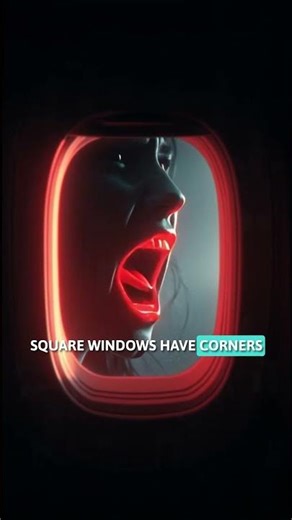 Why Airplane Windows Are Round ? #randomfacts
