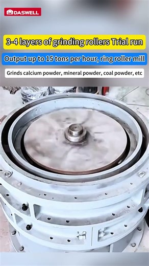3-4 Layers of Power! ⚙️ 15 TPH Ring Roller Mill Trial Run | Daswell