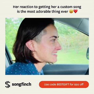 1.9K views · 68 reactions | ✨ It’s that time of year! ✨ Show the people you love just how special they are with the best gift they’ve never gotten. Use code BESTGIFT to get $20 off a custom, radio-quality song as unique as you. With over 20,000 5-star reviews, you can have the peace of mind that your gift will turn out perfect. | Songfinch | Facebook