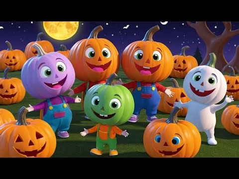 Baby Pumpkin and the Friendly Ghost Parade 🎃👻 | 3D Animated Nursery Rhyme for Kids