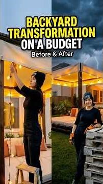 Built a $200 backyard cabana and it looks expensive #diy #backyard #transformation