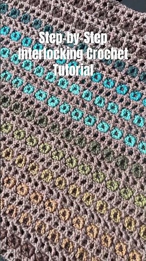 Step-by-Step Interlocking Crochet Tutorial and Free Pattern #learntocrochet #crochetforbeginners