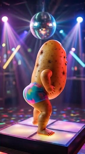 😂 Baby Potato’s Crazy Dance Moves! | FlashBits Shorts
