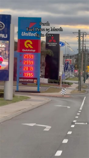 Nippy morning, $3 doesn’t feel far anymore#Perth #Fuel #Petrol #Cost #Daily