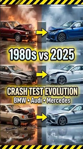 1980s vs 2025: The Most SHOCKING Crash Test Comparison (BMW vs Audi vs Mercedes)