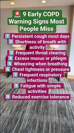 9 Early COPD Signs You Should Never Ignore #COPD #DrJoyceAkwe