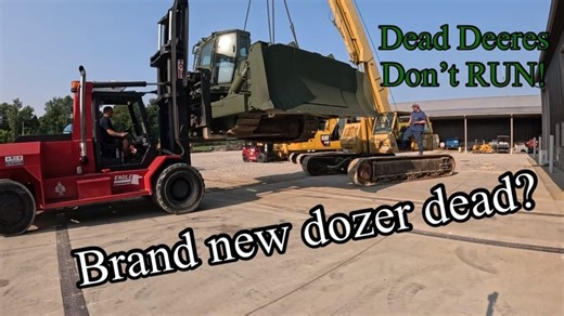 New unused Ex military 850J John Deere dozer is dead and does not run, but why? | C & C Equipment