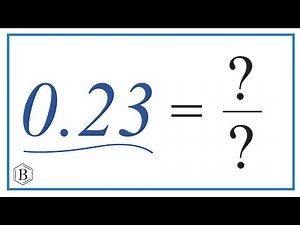 0.23 as a Fraction (simplified form)