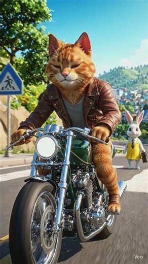 A lonely cat’s ride… with memories in his heart 😢🐱🏍️