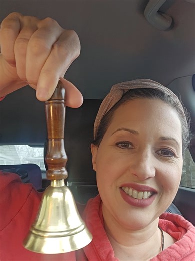 Here is some sound healing with my bell!💜✨️