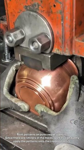 Print patterns on pure copper utensils.