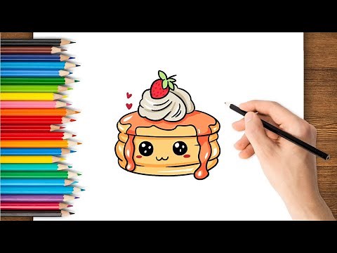 How to Draw a Kawaii Pancake – Easy & Cute Drawing Tutorial for Kids