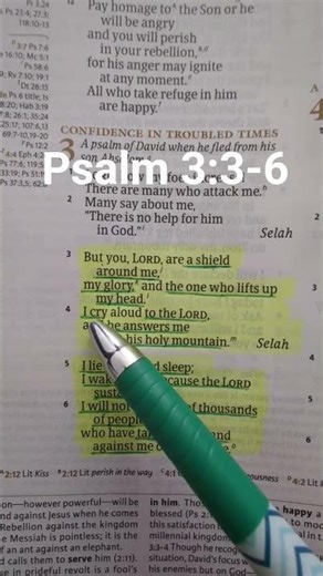 Psalm 3:3-6 CSB Confidence in Troubled Times