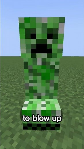 The Creeper Can Explode In 0.5 seconds #shorts #minecraft #gaming