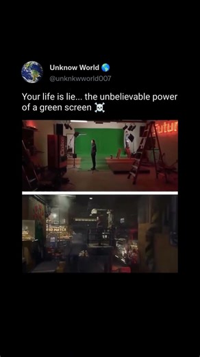 Unbelievable power of green screen 😱💀