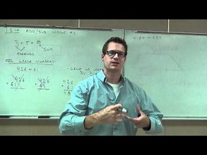 Prealgebra Lecture 1.3 Part 1