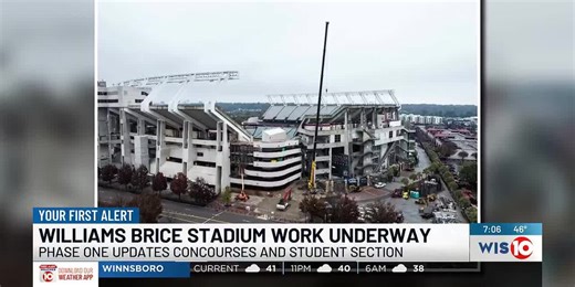 Renovations underway at Williams-Brice Stadium