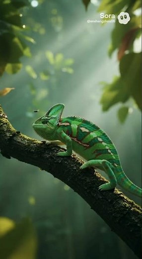 “Chameleon Tongue Strike: Lightning-Fast Hunt Caught on Camera | TrailOfWild”