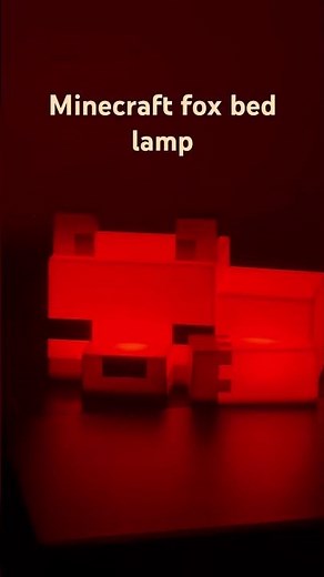 🦊✨ Cozy Fox Bed Lamp in Minecraft! 🛏️💡 #minecraftshorts #shorts