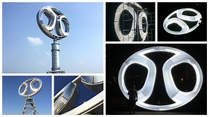 [Hot Item] Customized Acrylic 3D Moled Car Emblem LED Car Dealership Logos