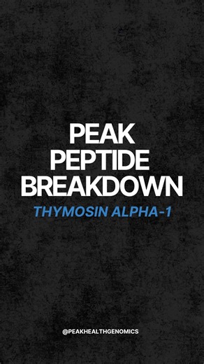 Cold and flu season is here, and Thymosin Alpha-1 is one of the most talked-about peptides for supporting immune resilience. Want Dr. Laselle to break down another peptide? Comment “NEXT ONE” | Peak Health Genomics Medicine