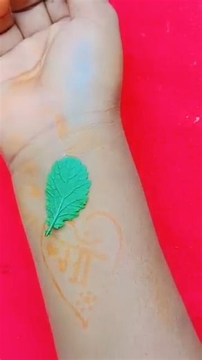 simple leaf 🌿 mehndi designs #henna #art #mehndi