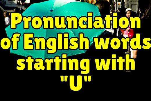 How to pronounce words starting with "u"
