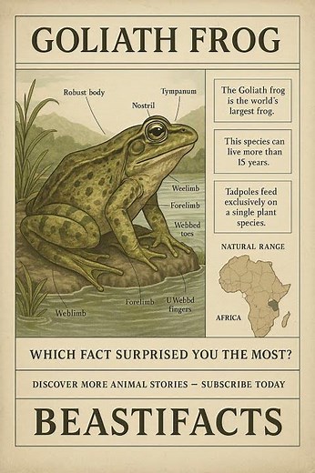 Goliath Frog Infographic Goliath Frog Infographic
