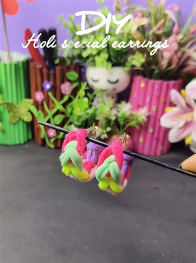 DIY Holi-Inspired Earrings Craft