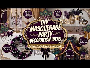 Elegant! 🎭 Masquerade Party Decoration Ideas 2026 with Black Gold Decor, Masks & Candlelight
