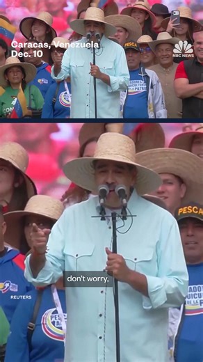 Venezuelan President Nicolas Maduro sang Bobby McFerrin’s song “Don’t Worry, Be Happy” in response to relations between his country and the U.S. deteriorating over increased U.S. military presence in the Caribbean. | NBC News