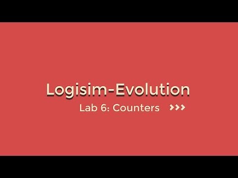 Logisim Evolution Lab06: Counters