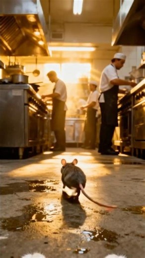 Cat GoPro POV – Chasing a Rat Through a Restaurant Kitchen