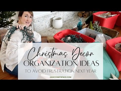 Christmas Storage Hacks and Organization Tips | Avoid Frustration for Next Christmas's Decorating