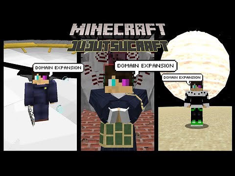 *DOMAIN EXPANSION* Jujutsu Craft V25! New Domain Expansions! (Minecraft Jujutsu Kaisen Mod)
