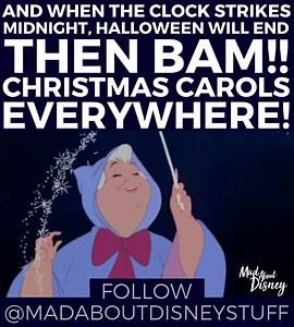 When the clock strikes midnight on Halloween 🎃👻 BAM... CHRISTMAS TIME BEGINS!! 🎄🎅 | Mad About Disney